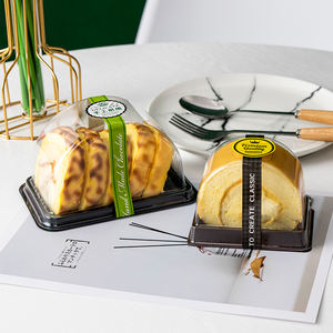 Boîte transparente en PET pour rouleau de gâteau, boîte semi-circulaire en blister pour pain, pâtisserie, sushi, sucre - Product Image 6