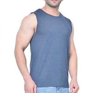 Débardeur de sport pour homme OEM, vêtement de fitness, course à pied, entraînement, musculation, sous-vêtement, t-shirt en coton et polyester, séchage rapide - Product Image 4