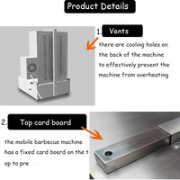 Machine électrique de Shawarma de gril de Doner Kebab d'acier inoxydable de service professionnel pour la cuisine commerciale