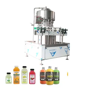 Automatic 500bph Commercial Non Carbonated Juice Drink Tea Filling Machine