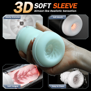 Macchina per Masturbazione Maschile con Controllo APP, Funzione di Spinta e Suzione, Riscaldamento, Texture Realistica 3D, Allenatore per il Pene - Product Image 5