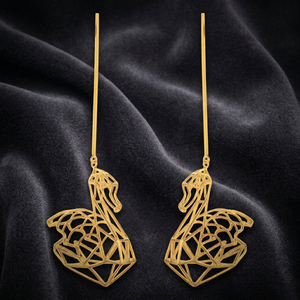 Pendientes Colgantes de Acero Inoxidable con Barra, Chapados en Oro de 14K, Nuevo Modelo - Product Image 2