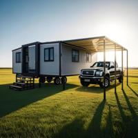 Maison conteneur extensible en acier pour hôtels et villas - Tailles personnalisables (20ft/40ft) Design respirant Luxe écologique