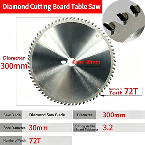 Hoja de sierra de diamante YUFU Kunlun de grado industrial soldada con láser y prensada en caliente para corte en sierras de mesa y sierras de panel para carpintería - Product Image 6