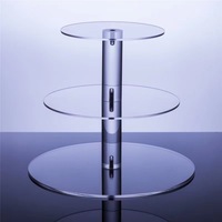 Vente en gros de supports à gâteaux de mariage transparents en acrylique support de tour à dessert présentoir à desserts organisateur