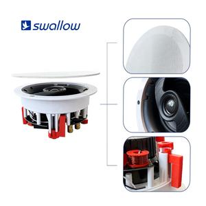 Haut-parleur de plafond OEM 8 pouces coaxial, encastrable, 8Ω, passif, pour usage commercial, grille sans cadre, fixation magnétique - Product Image 4