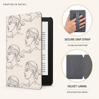 Étui personnalisé pour Kindle avec fonction de réveil et de mise en veille automatiques, résistant aux chocs et à l'eau, pour Kindle Paperwhite 12e génération 7 pouces 2024, avec sangle de maintien