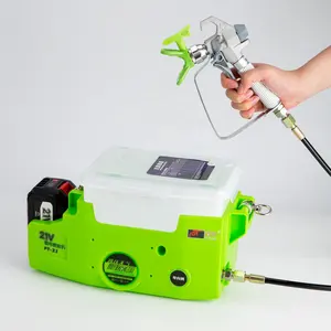 High power automatic wall wireless airless paint spray gun spraying machine