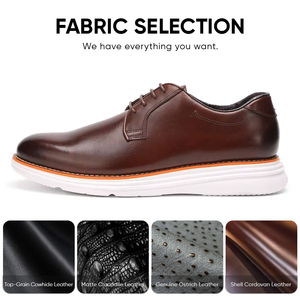 Nouvelle Arrivée Chaussures Habillées Décontractées Style Derby pour Hommes Légères Antidérapantes à Lacets Printemps Été Automne Résistantes à l'Usure - Product Image 3