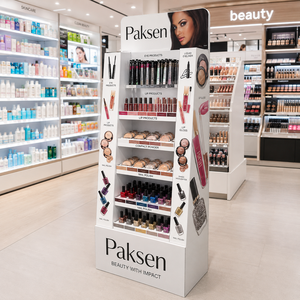 Multi-Layer Cardboard <b>Stand</b> For Beauty Goods, Vivid <b>Print</b>, Fast Assembly For Supermarket Beauty Areas - Product Image 3