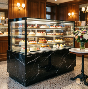Congeladores Comerciales de Mostrador para Exhibición de Pastelería, Hechos de Vidrio, Ideales para Exhibición de Postres de Alta Gama en Cafeterías y Hoteles - Product Image 5