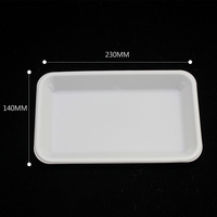 Logo personnalisé imprimé biodégradable 230mm amidon de maïs assiette blanche vaisselle jetable camping dîner jetable biobased