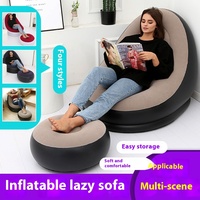 Canapé gonflable paresseux épais moderne Portable pliable chaise longue repose-pieds pouf flocage canapé pour chambre à coucher utilisation en extérieur