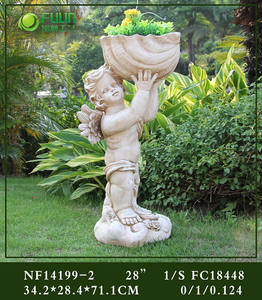 57,6 см из смолы, Детский горшок ангела, статуя, цветочный горшок, садовый Ландшафтный настил, орнамент - Product Image 4