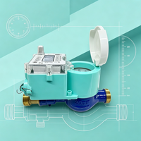 Compteur d'eau intelligent à ultrasons pour réseau de vente directe, avec logiciel, pour tuyaux en laiton DN15 avec vanne, de haute qualité