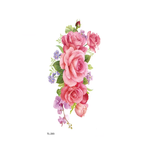 BXTAT TL289 - TL294 Roses Temporary Autoadesivi Del Tatuaggio Per Le Donne - Product Image 5