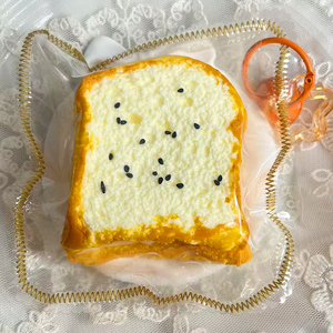 Juguete Blandito de Espuma PU con Forma de Tostada de Ascenso Lento QYS, Juguete Antiestrés con Forma de Comida, Regalo - Product Image 5