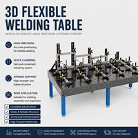 Table de soudage flexible 3D D28 System, plateforme de travail de soudage industrielle usinée avec précision