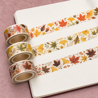 Ruban adhésif décoratif Washi personnalisé Kawaii Sakura, fleurs de cerisier pastel, aquarelle printanière, pour journalisation et scrapbooking