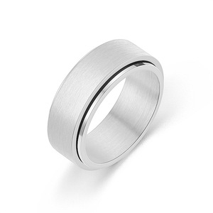 Matte Thời Trang Giản Dị Vài Vòng Giải Nén Quay Titan Thép Không Gỉ Yoga Thép Không Gỉ Thiền Xoay Tay Đồng Bằng Vòng Lặp - Product Image 2