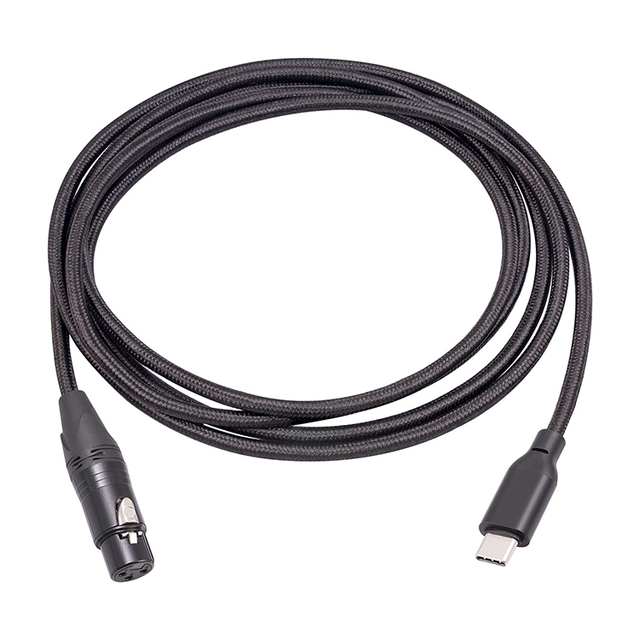 USB Type C Male to 3 Pin XLR Female Microphone Cable Adapter Computer Audio Data Cable