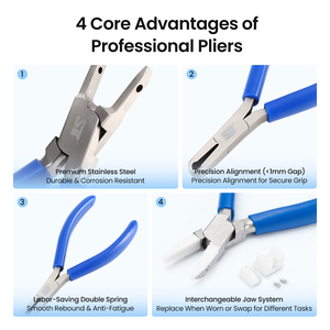 Professional Eyeglasses <b>Plier</b> <b>Set</b> Glasses Frames Optical Tools Repair Kit Hand Adjusting <b>Pliers</b> Multi Function 3T-B01D - Product Image 3