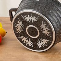 Vente chaude 10 pièces cuisine marmite nouveauté usage domestique en alliage d'aluminium cuisine marmite