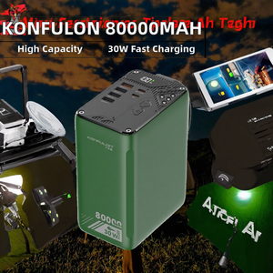 พาวเวอร์แบงค์ความจุสูง 80000mAh ชาร์จเร็ว 30W หน้าจอ LED ดิจิตอล ช่องเสียบหลายพอร์ต Type-C Micro USB คุณภาพสูง - Product Image 2