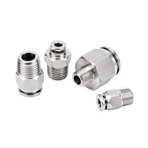 304 Stainless Steel <b>Quick</b> <b>Connector</b> Pneumatic Straight Through PC8 02mm High Pressure Corrosion Resistant - Product Image 1