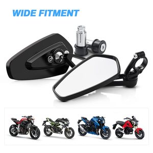 Rétroviseurs de moto - Rétroviseurs de guidon de 7/<span class=keywords><strong>8</strong></span> po (22 mm) pour la plupart des <span class=keywords><strong>Honda</strong></span>, Yamaha, Kawasaki, Ducati, Suzuki et autres - Product Image 5