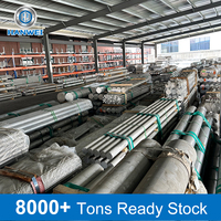 Batang Aluminium Hanwei 5A05 Tahan Korosi Kelas Kelautan, Dipoles, Ekstrusi, Kemampuan Pengelasan Sangat Baik, Kekuatan Sedang untuk