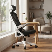 Chaise de bureau ergonomique à dossier haut en maille avec soutien lombaire, accoudoirs réglables, rotation à 360° °   Chaise de bureau pivotante pour le bureau à domicile