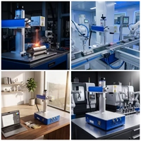 Machine de marquage laser à fibre portable de haute précision, gravure fine pour bagues, colliers, montres, métaux, plastiques durs