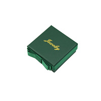 Boîte cadeau rigide en carton magnétique pour collier, biodégradable et recyclable, avec estampage à chaud et pelliculage mat, logo personnalisé imprimé