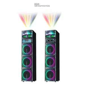 Pro Âm Thanh Sang Trọng Âm Thanh 3*10 Inch 1800 Watt Sub Woofer Caixa De Som Xe Đẩy Xách Tay DJ Đảng Karaoke Loa Thiết Lập Hệ Thống Với Mic