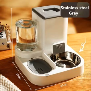 Dispensador Automático de Agua y Comida 2 en 1 para Perros y Gatos, Gran Capacidad de 1L+2.2L, Material PP de Grado Alimenticio, Diseño Anti-Atascos - Product Image 6