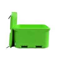 Conteneur alimentaire isotherme portable sur mesure de grande taille 800L en PE, glacière rotomoulée isolée, étanche pour l'extérieur