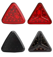 Feu Stop Arrière de Style Triangle, Troisième Feu Stop de Sécurité pour Voiture, Feux de Signalisation d'Avertissement Arrière 12V, Lampes Stroboscopiques LED