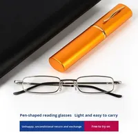 Étui portable 2026 pour lunettes de lecture avec porte-stylo, anti-lumière bleue, pour hommes et femmes, montures optiques tendance, vente en gros personnalisée