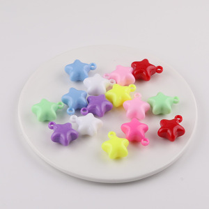 ลูกปัดอะคริลิคหลากสีรูปดาวมีรูสำหรับทำเครื่องประดับ DIY ขนาด 10 มม. - Product Image 1