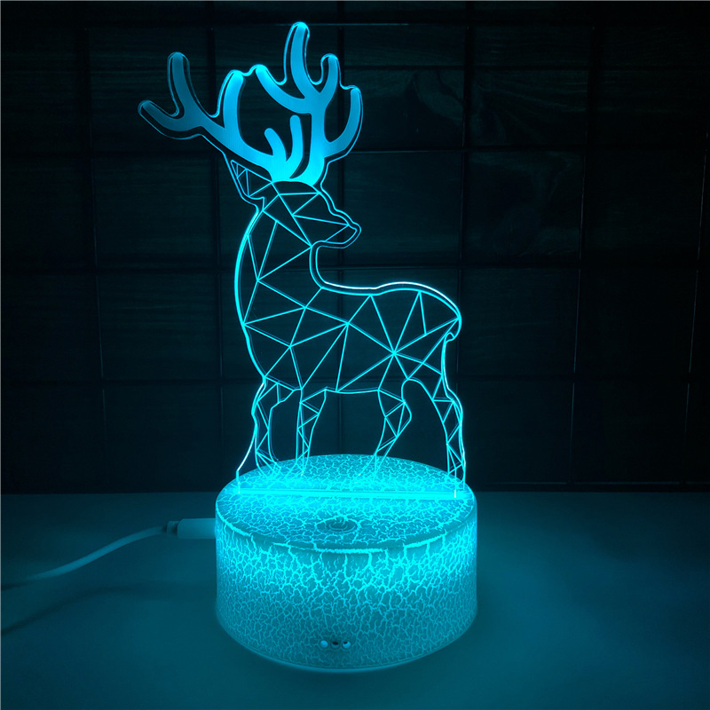 Zogiftsヘッド3Dホログラムイリュージョンタッチスイッチ付きの
