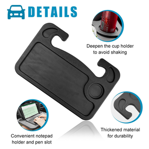 Auto Steering <b>Wheel</b> Desk, Laptop, Tablet Car Travel Table, Food Eating Hook on Steering <b>Wheel</b> Tray - Product Image 3