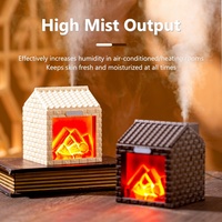 Humidificateur d'air à ultrasons miniature USB à brume fraîche de 200 ml avec lumière nocturne pour le bureau et la maison, cadeau de Noël en gros