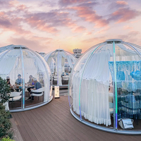 Tente dôme à bulles transparente de luxe-Cabine de glamping pour maison complète pour hôtel en plein air et maison