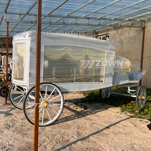 Carro Fúnebre Eléctrico de Alta Calidad con Columnas Romanas para Desfiles Fúnebres - Product Image 4