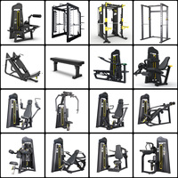 CZ EM1002 Équipement de musculation professionnel à charge libre pour salle de sport, incluant Appareil Reverse Fly, Rack à squats, Leg Press et Appareil de musculation pectorale