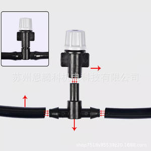 Système d'irrigation goutte à goutte 10m 10 têtes PVC noir pour jardin, horticulture, refroidissement, suppression de la poussière, arroseur de trampoline - Product Image 3
