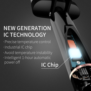 Rizador de Pelo Profesional Eléctrico de 22mm con 3 Barriles de Cerámica, Control de Temperatura LCD, Calentamiento Rápido con Calentador MCH, Ondulador de Ondas Grandes - Product Image 5