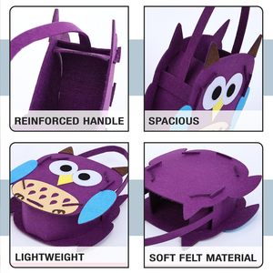 Paquete de 3 bolsas para tratar Halloween, cestas, bolsas de fieltro para Halloween, bolsas de dulces de Halloween para niños - Product Image 5