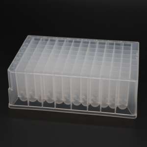 Laboratorium Medis 1.2ml 2.2ml 96 lubang bulat, piring penyimpanan sumur dalam u-bottom - Product Image 6